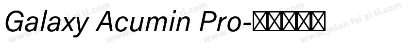 Galaxy Acumin Pro字体转换